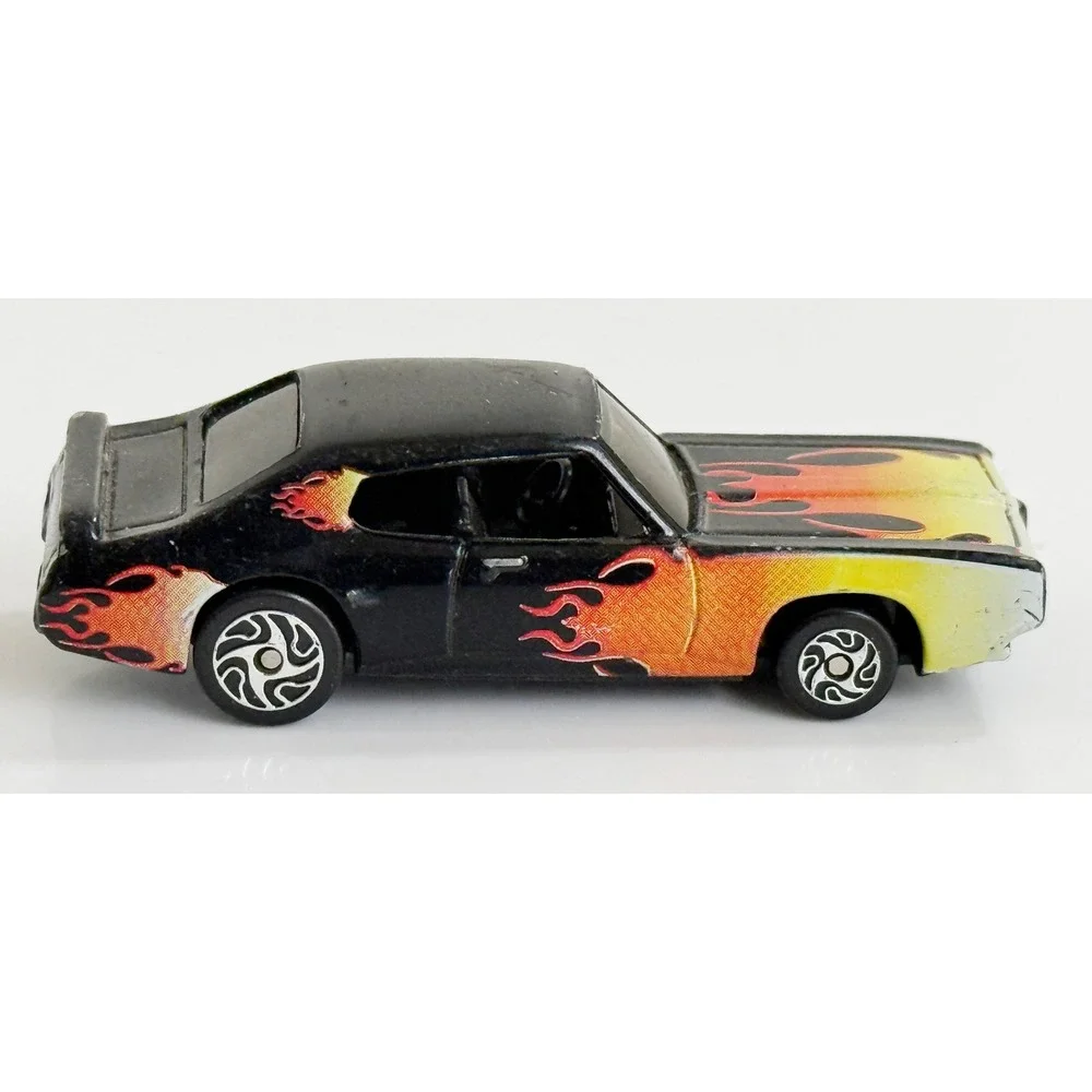 Racing Champions 1969 GTO Diecast Car Kids 1/64 Black Flame Hot Rod‎ Toy